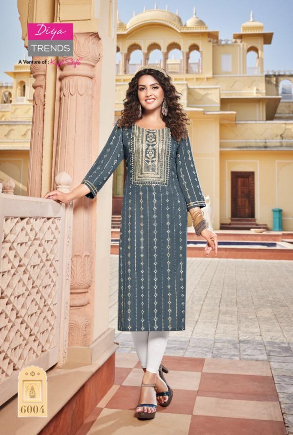 Victoria 6 Fancy Wear Embroidery Kurti Collection